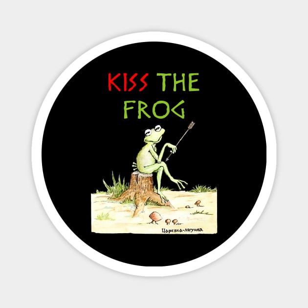 Kiss The Frog Magnet by Artministration